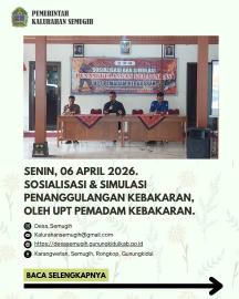 SOSIALISASI DAN SIMULASI PENANGGULANGAN KEBAKARAN UPT PEMADAM KEBAKARAN